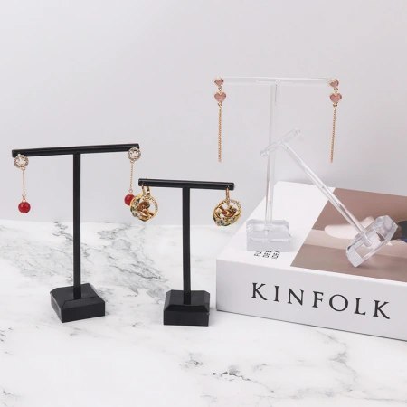 Jewelry rack, plastic two-piece set, stud earrings, jewelry storage, store display props, street stall, earring display stand Jewelry rack, plastic two-piece set, stud earrings, jewelry storage, store display props, street stall, earring display stand